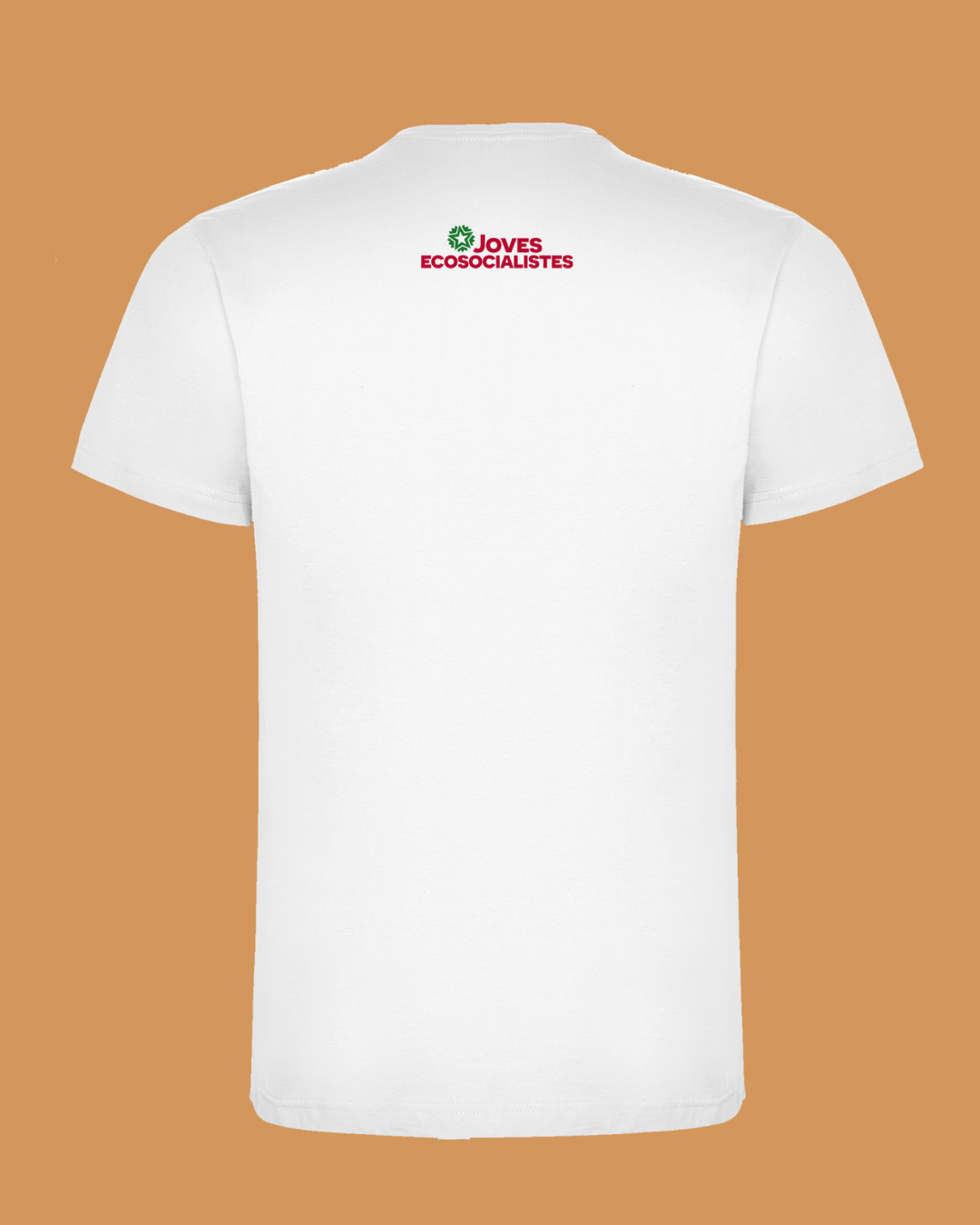Part de darrere de la samarreta, amb el logo de Joves Ecosocialistes al clatell
