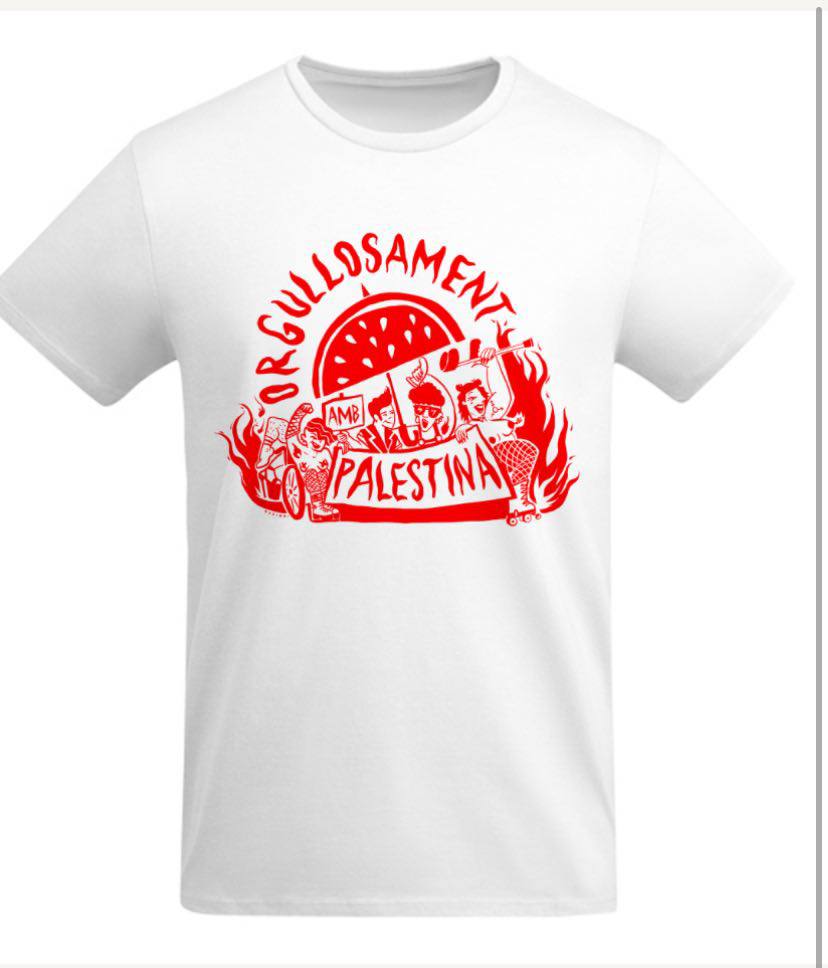 Samarreta 'Orgullosament amb Palestina' - Blanca