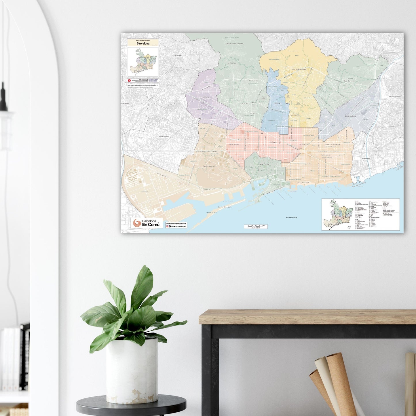 Mapa de Barcelona gegant